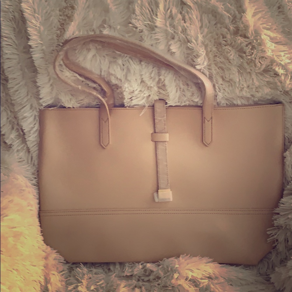 Classy Donna Karan leather tote.